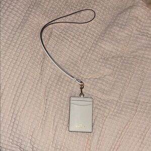 Coach White Card Holder Wristlet